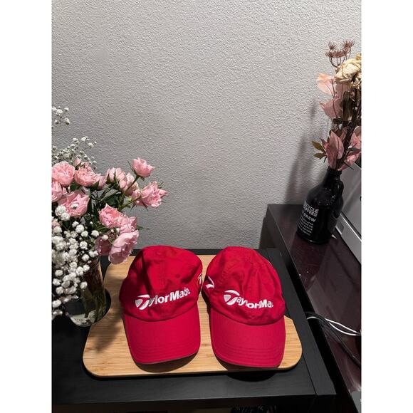 Taylormade R7 golf hat red - 2 hats - Picture 3 of 4